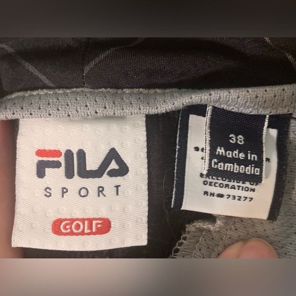 Fila Black Plaid Men's Shorts - Picture 3 of 6